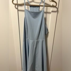 Lulus Skater Style Blue Dress